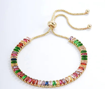 Colourful Crystal Bracelets - Bohemian Adjustable Design