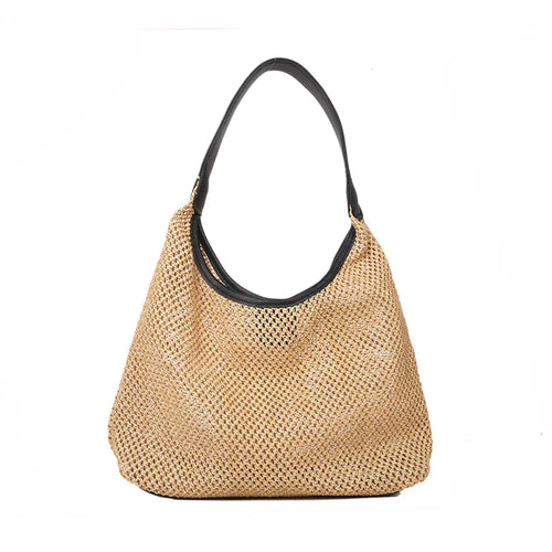 Retro Woven Beach Handbag