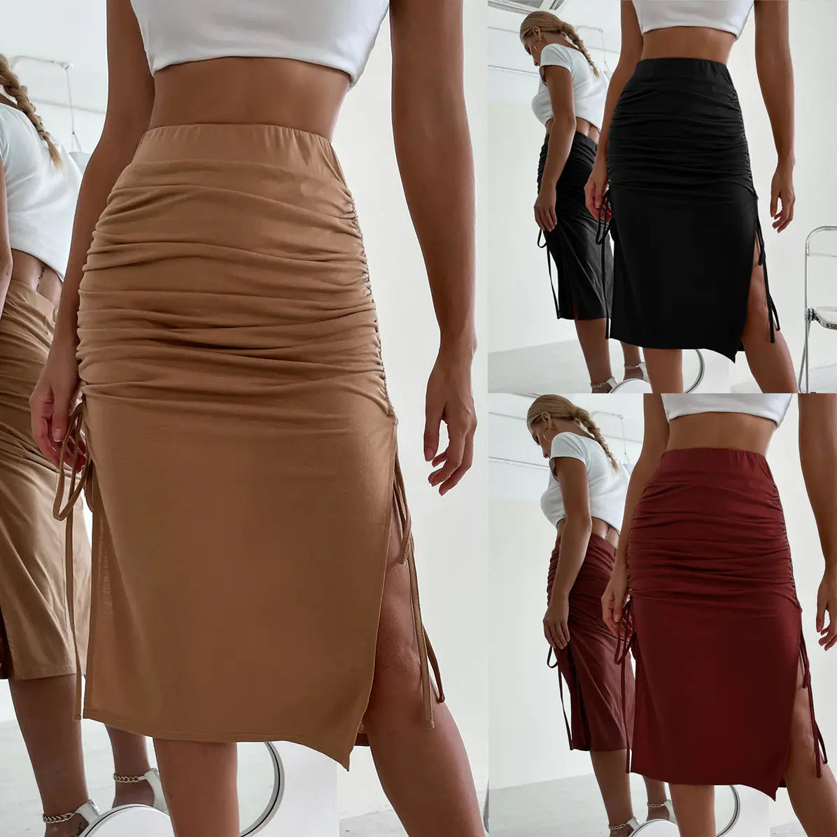 Ladies' Cross Drawstring Skirt